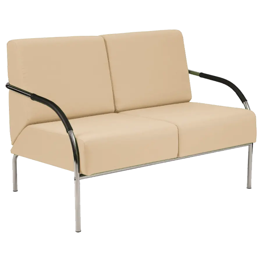 SPA 2 chrom, koženka AN 096 - koženka béžová